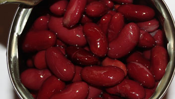 haricots en conserve