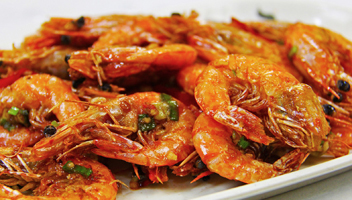crevettes salées