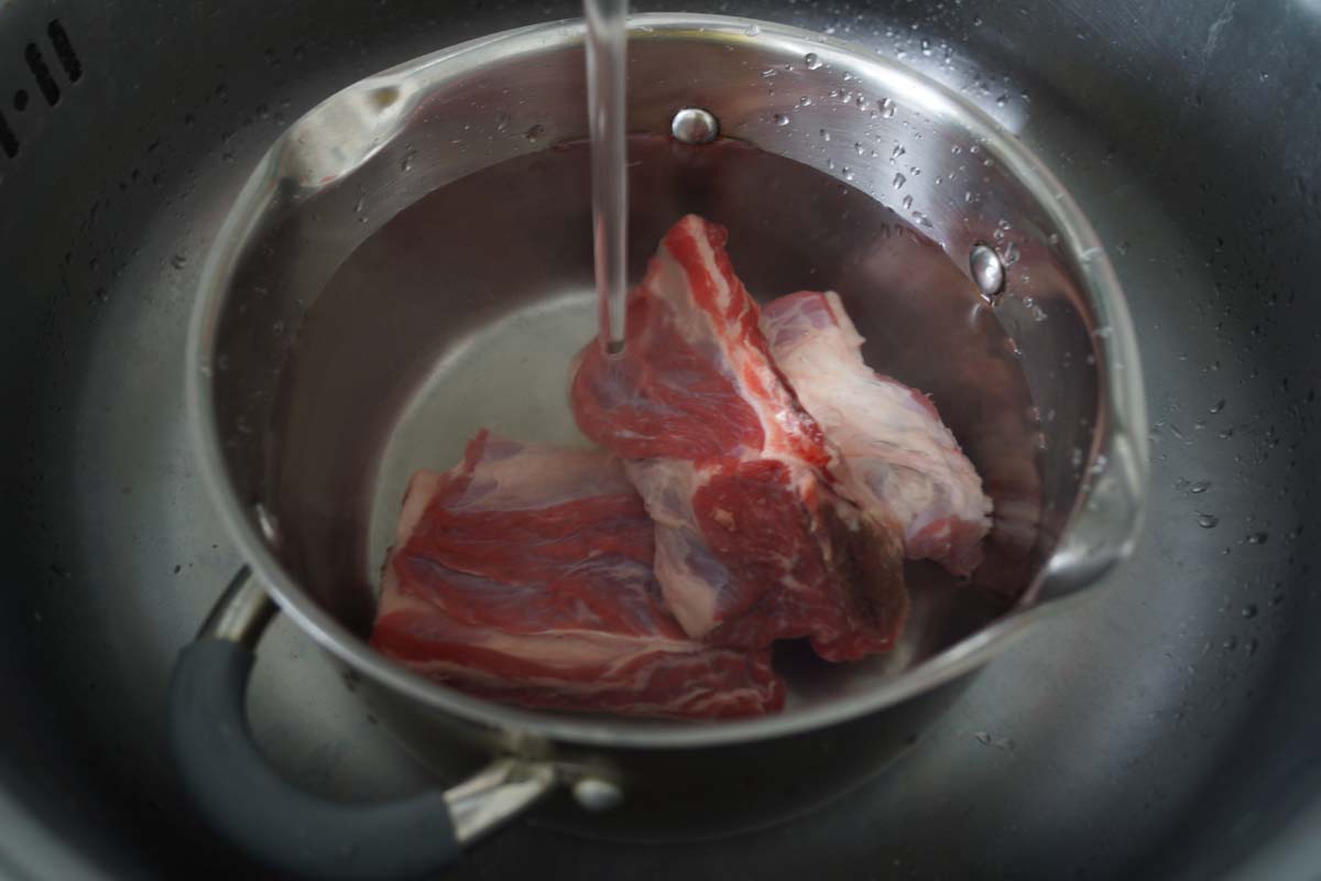 boeuf dans une casserole