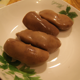 rognons de porc bouillis